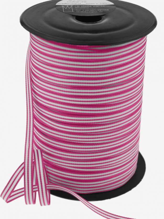 streifenband-gewebt-pink-weiss-schmal-hochwertig